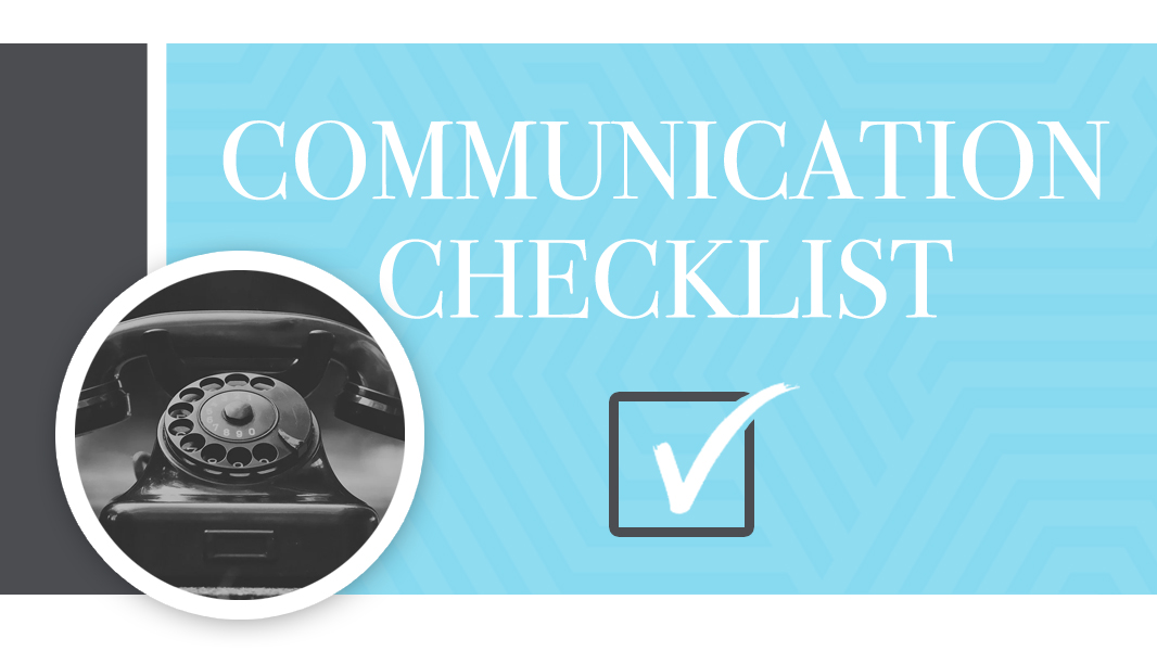 Communication in marriage is tough. Here's a checklist.